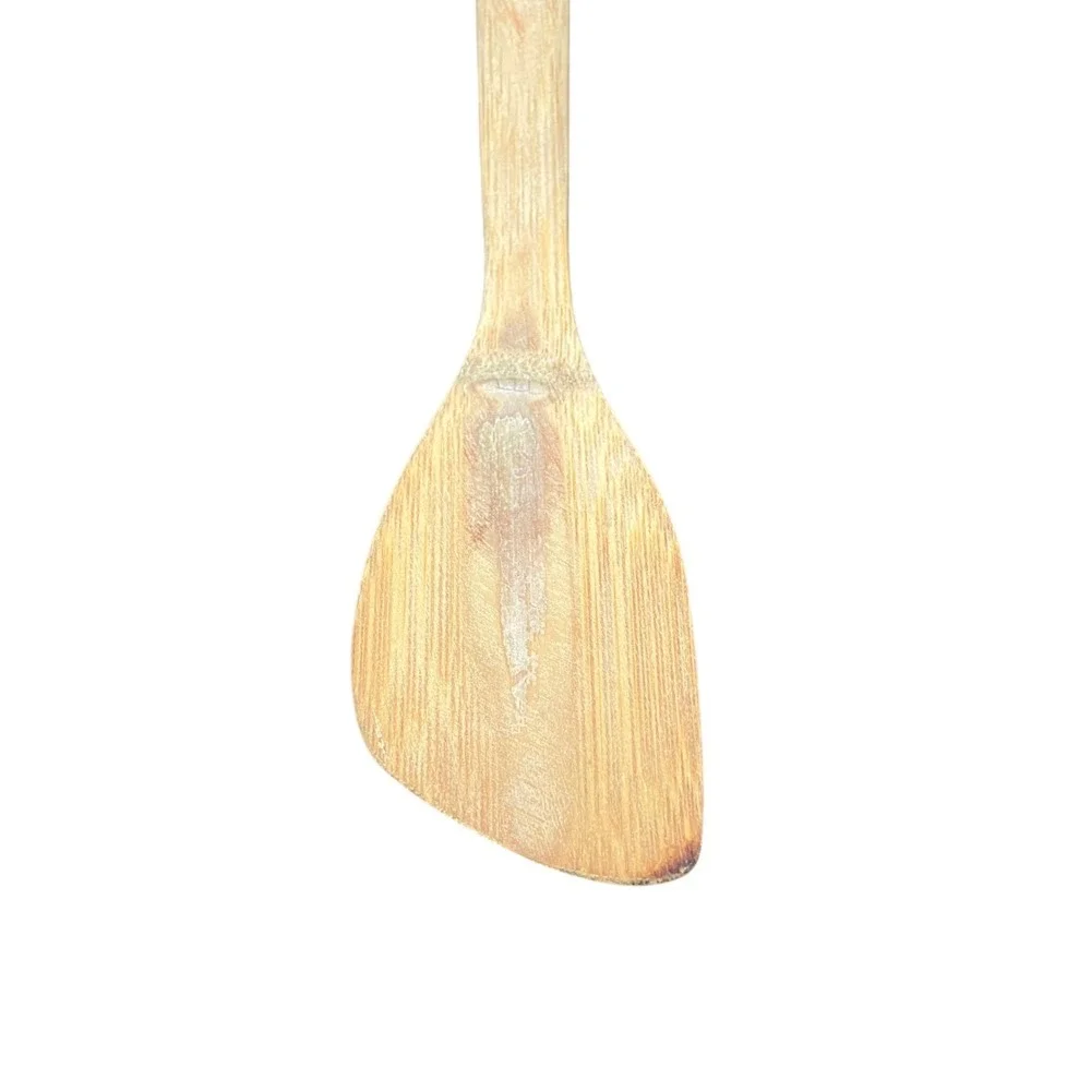 Bamboo Corner Scraper Utensil Set OS Natural Tan  Eco Friendly